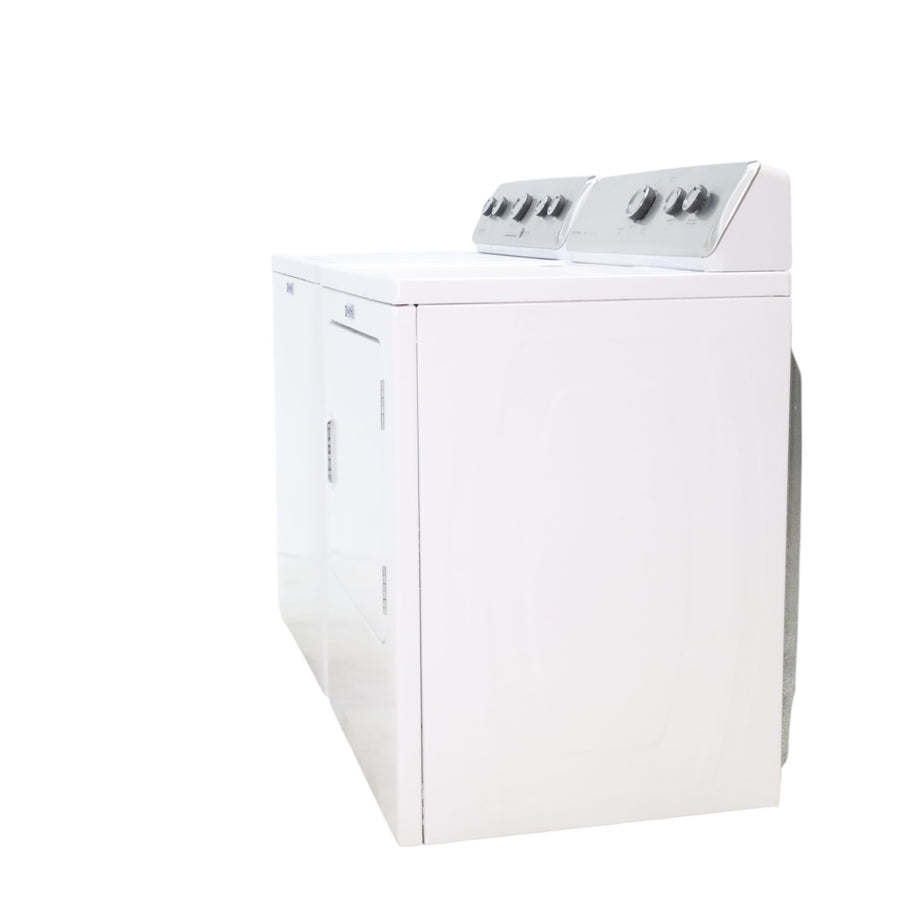 Neu Preferred Maytag High Capacity Impeller Washer & Electric Dryer Set: 3.8 cu. ft. High Capacity Impeller Washer With Extra Water Cycle / Option & 7.0 cu. ft. Electric 220v Dryer With Auto Sensor Dry  - Certified Refurbished