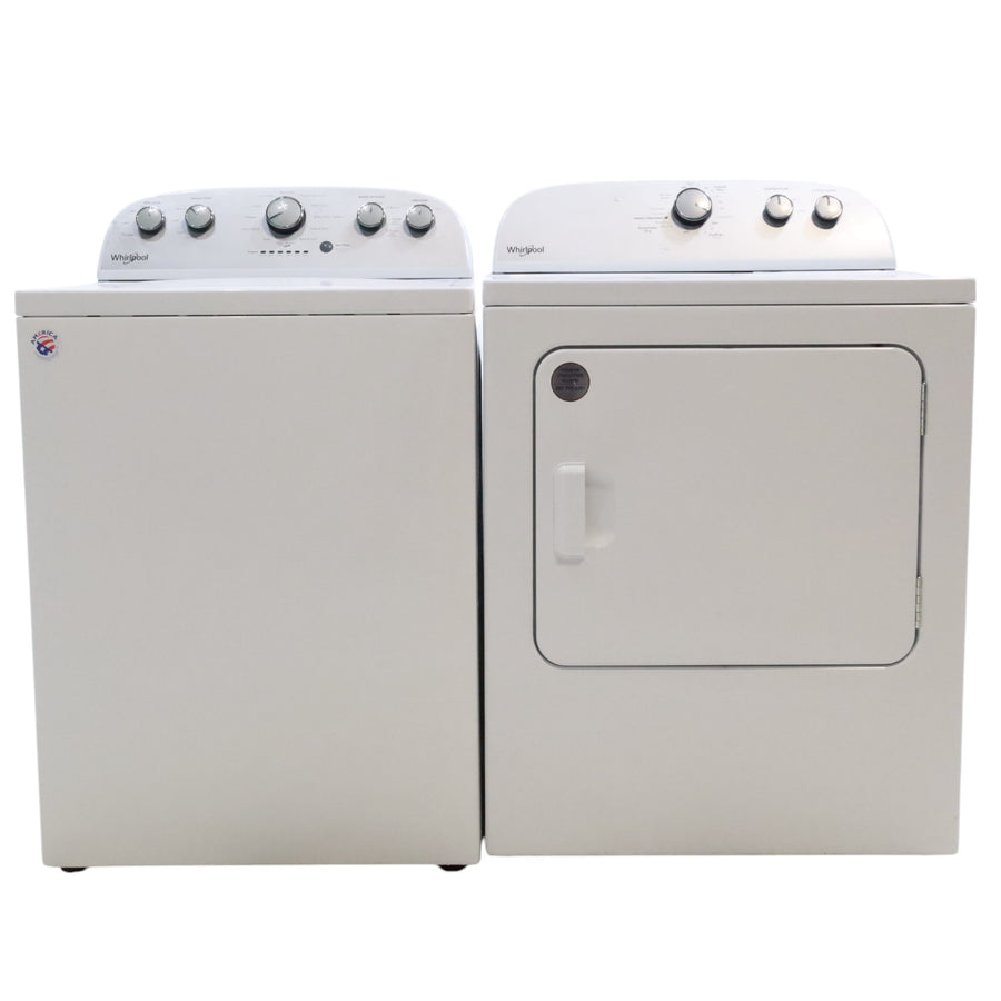 Neu Preferred Whirlpool High Capacity Impeller Washer & Electric Dryer Set: 3.8 cu. ft. High Capacity Impeller Washer With Extra Water Cycle / Option & 7.0 cu. ft. Electric 220v Dryer With Auto Sensor Dry  - Certified Refurbished