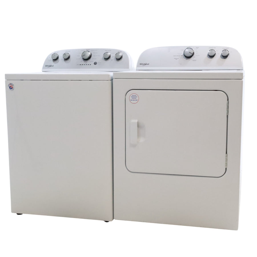 Neu Preferred Whirlpool High Capacity Impeller Washer & Electric Dryer Set: 3.8 cu. ft. High Capacity Impeller Washer With Extra Water Cycle / Option & 7.0 cu. ft. Electric 220v Dryer With Auto Sensor Dry  - Certified Refurbished