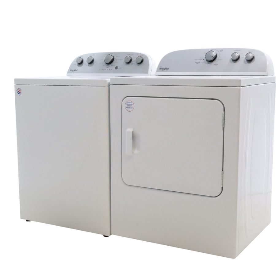 Neu Preferred Whirlpool High Capacity Impeller Washer & Electric Dryer Set: 3.8 cu. ft. High Capacity Impeller Washer With Extra Water Cycle / Option & 7.0 cu. ft. Electric 220v Dryer With Auto Sensor Dry  - Certified Refurbished