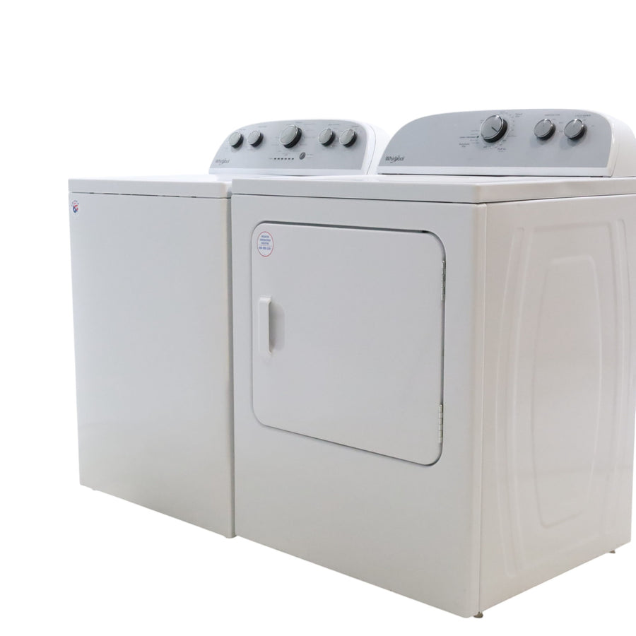 Neu Preferred Whirlpool High Capacity Impeller Washer & Electric Dryer Set: 3.8 cu. ft. High Capacity Impeller Washer With Extra Water Cycle / Option & 7.0 cu. ft. Electric 220v Dryer With Auto Sensor Dry  - Certified Refurbished
