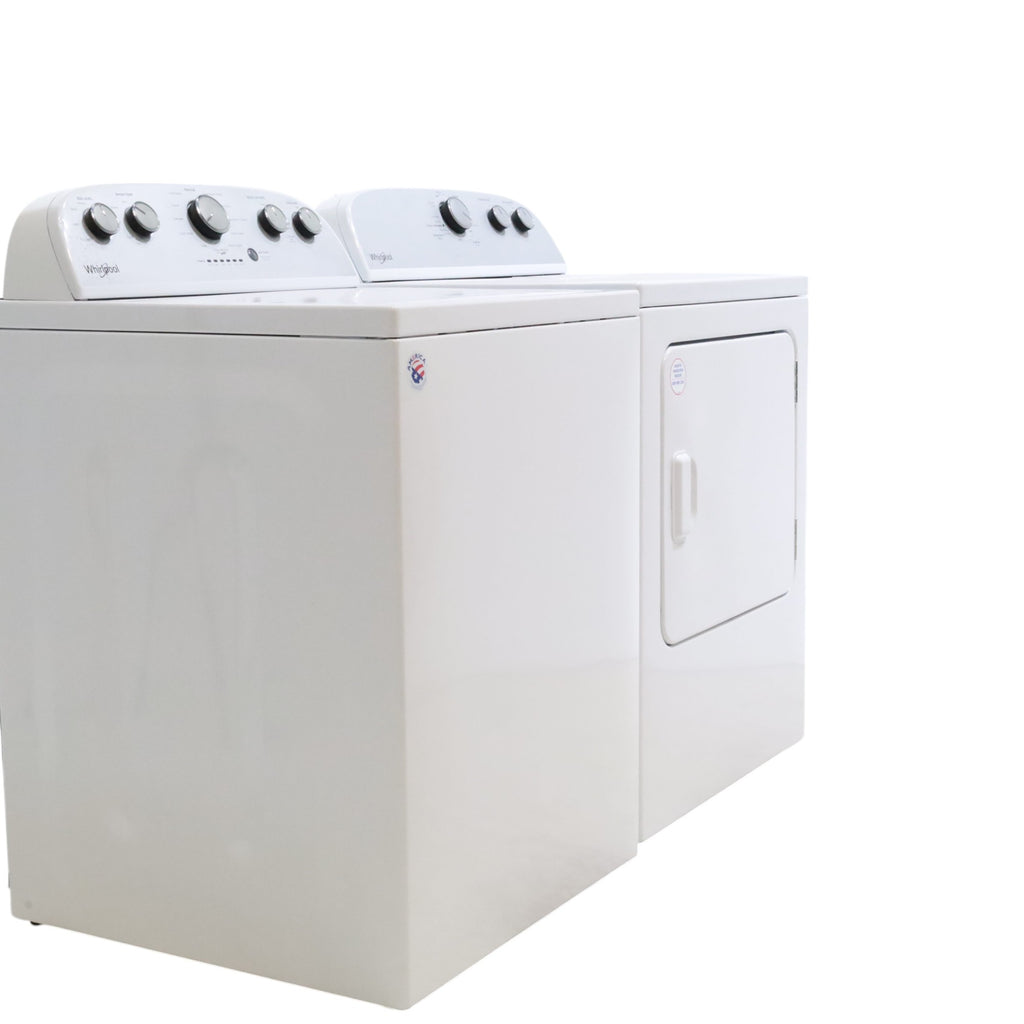 Neu Preferred Whirlpool High Capacity Impeller Washer & Electric Dryer Set: 3.8 cu. ft. High Capacity Impeller Washer With Extra Water Cycle / Option & 7.0 cu. ft. Electric 220v Dryer With Auto Sensor Dry  - Certified Refurbished