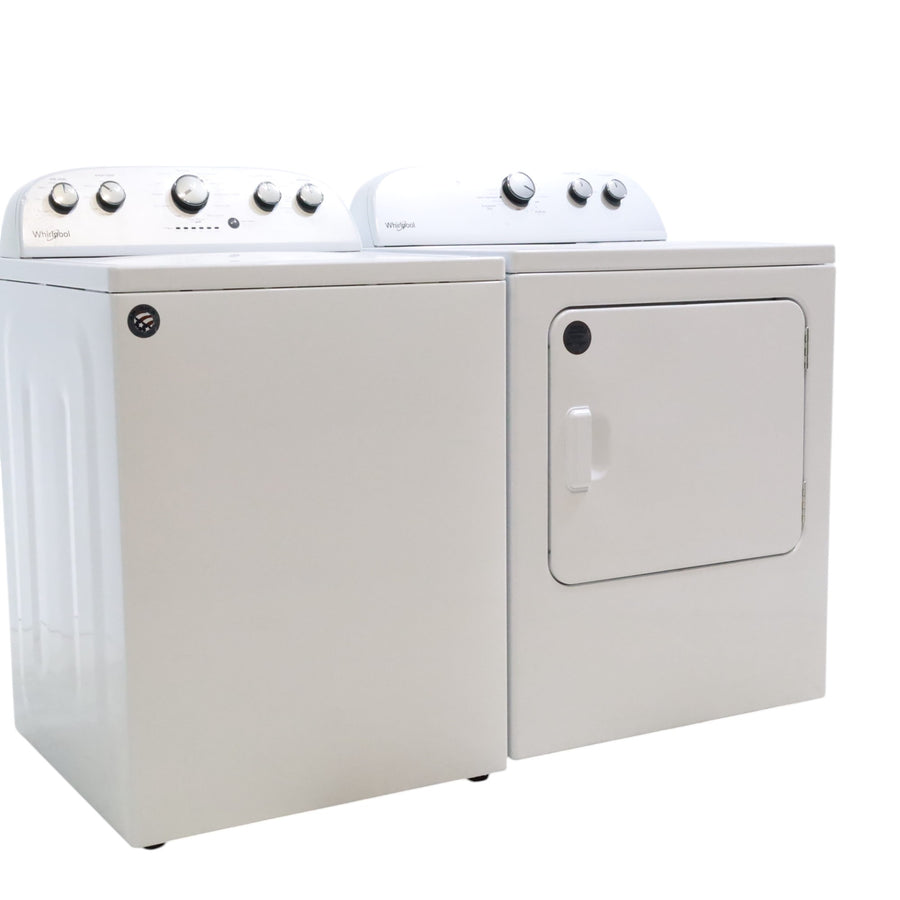 Neu Preferred Whirlpool High Capacity Impeller Washer & Electric Dryer Set: 3.8 cu. ft. High Capacity Impeller Washer With Extra Water Cycle / Option & 7.0 cu. ft. Electric 220v Dryer With Auto Sensor Dry  - Certified Refurbished