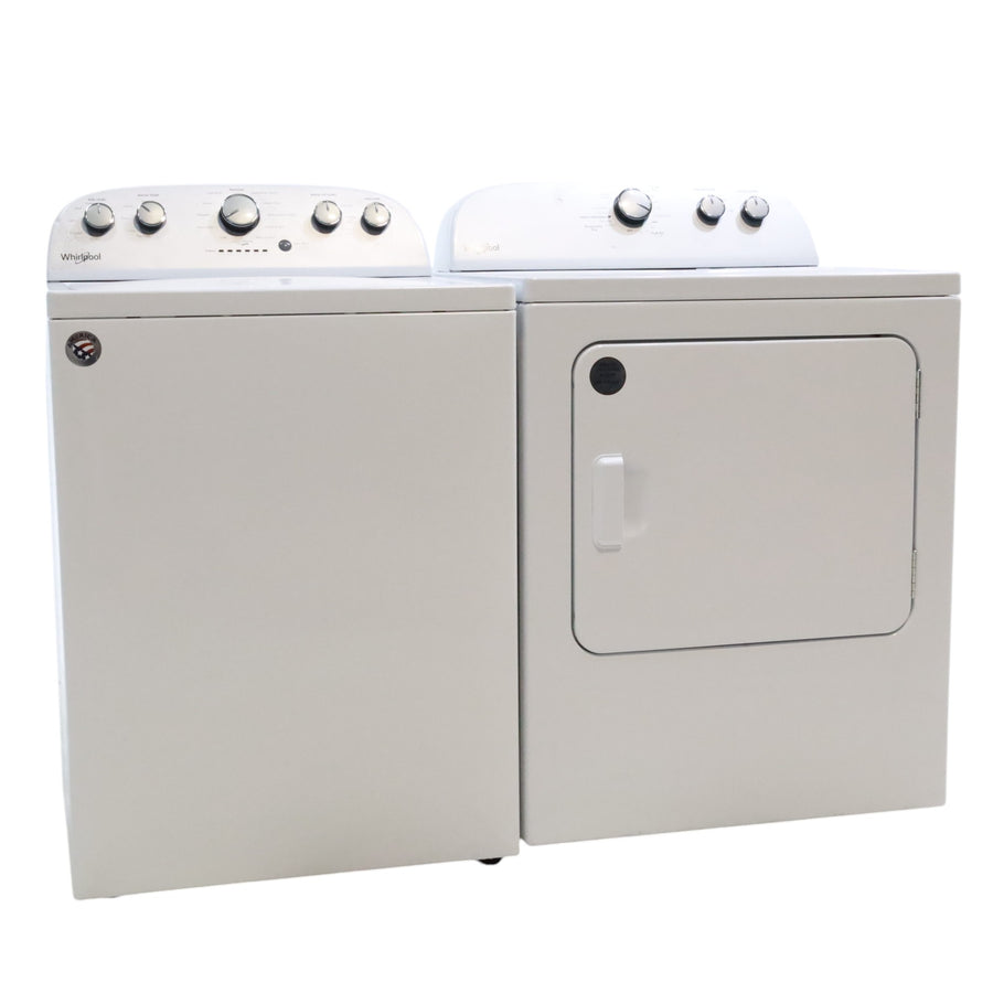 Neu Preferred Whirlpool High Capacity Impeller Washer & Electric Dryer Set: 3.8 cu. ft. High Capacity Impeller Washer With Extra Water Cycle / Option & 7.0 cu. ft. Electric 220v Dryer With Auto Sensor Dry  - Certified Refurbished