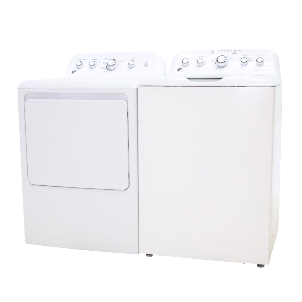 Pictures of Neu Select GE High Capacity Agitator Washer & Electric Dryer Set: 4.2 cu. ft. High Capacity Agitator Washer With Extra Water Cycle / Option & 7.2 cu. ft. Electric 220v Dryer With Auto Sensor Dry - Certified Refurbished - Neu Appliance Outlet - Discount Appliance Outlet in Austin, Tx