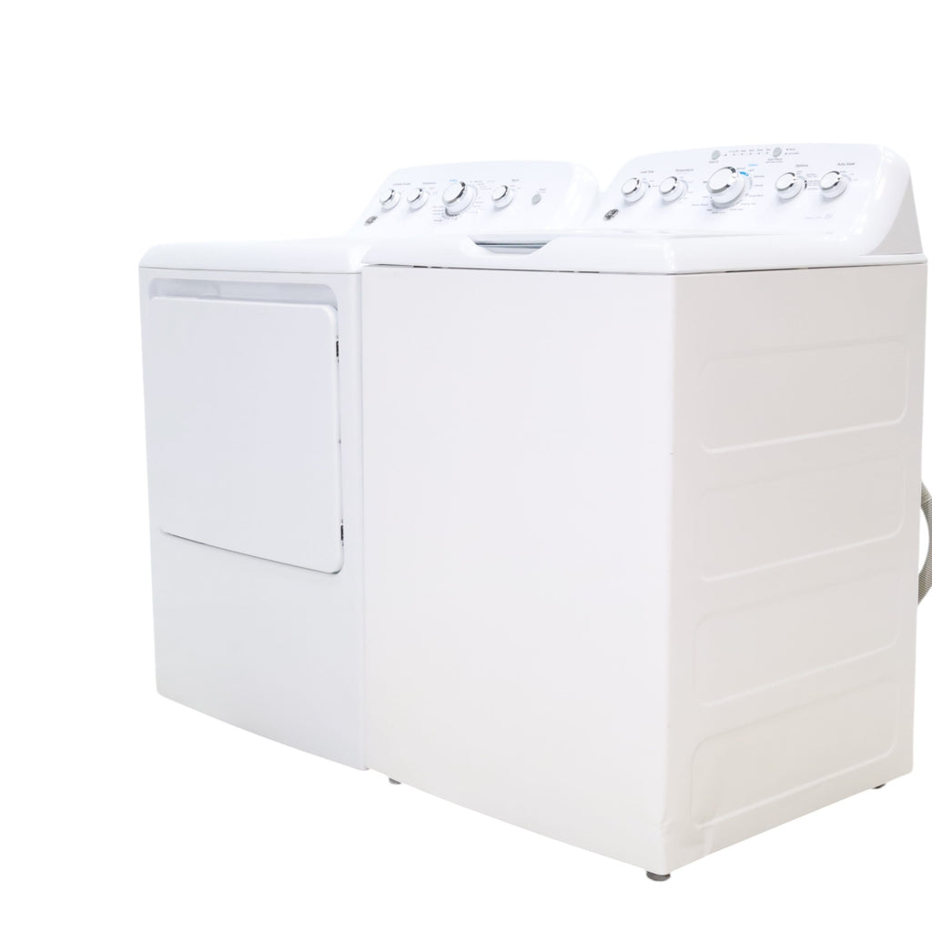 Pictures of Neu Select GE High Capacity Agitator Washer & Electric Dryer Set: 4.2 cu. ft. High Capacity Agitator Washer With Extra Water Cycle / Option & 7.2 cu. ft. Electric 220v Dryer With Auto Sensor Dry - Certified Refurbished - Neu Appliance Outlet - Discount Appliance Outlet in Austin, Tx