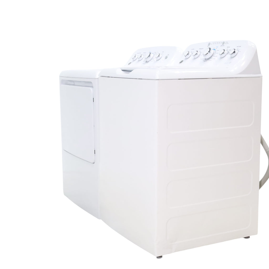 Pictures of Neu Select GE High Capacity Agitator Washer & Electric Dryer Set: 4.2 cu. ft. High Capacity Agitator Washer With Extra Water Cycle / Option & 7.2 cu. ft. Electric 220v Dryer With Auto Sensor Dry - Certified Refurbished - Neu Appliance Outlet - Discount Appliance Outlet in Austin, Tx