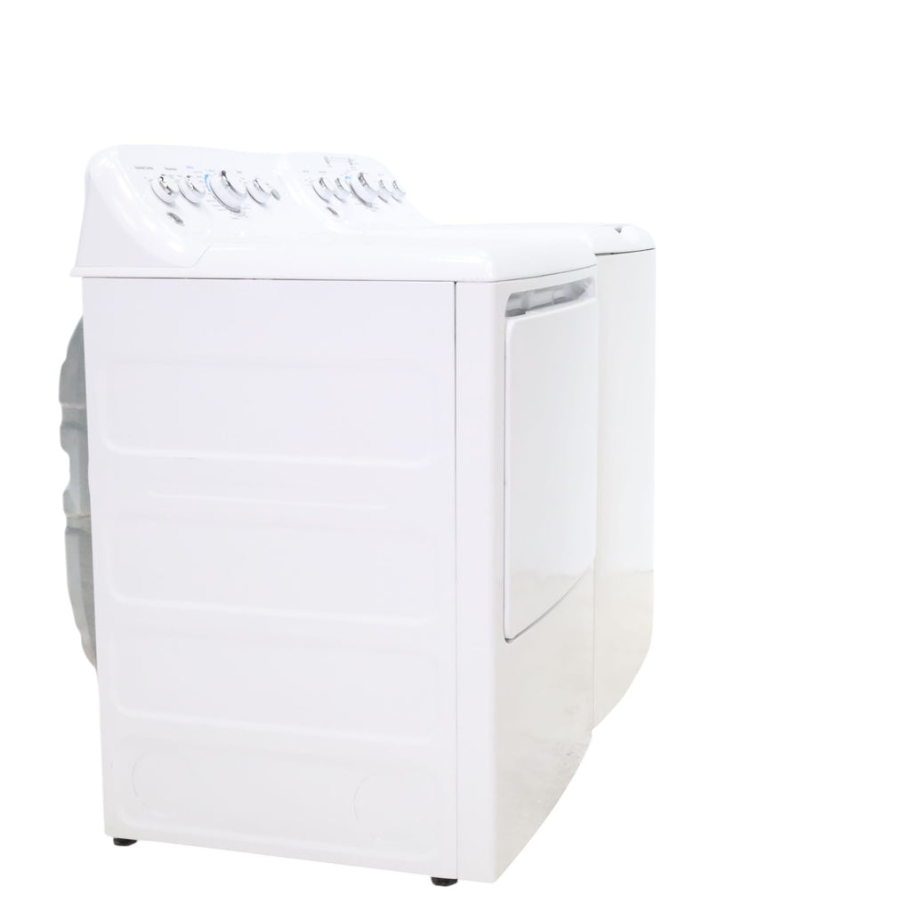 Neu Select GE High Capacity Agitator Washer & Electric Dryer Set: 4.2 cu. ft. High Capacity Agitator Washer With Extra Water Cycle / Option & 7.2 cu. ft. Electric 220v Dryer With Auto Sensor Dry - Certified Refurbished