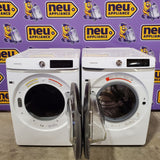 Samsung 4.5 Cu. Ft. High-Efficiency Smart Front Load Washer with AI Smart Dial WF45A6400AW - Scratch & Dent (Moderate) and Samsung 7.5 cu. ft. Vented Smart Stackable Electric Dryer with Super Speed Dry 16252 - DVE45A6400W - Scratch & Dent (Moderate)
