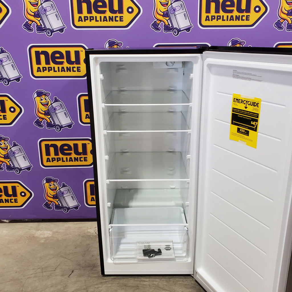 Pictures of Vissani 7.1 cu. ft. Manual Defrost Convertible Upright Freezer in Stainless Steel Look 251315SD1084 - MDUFC7SS4 - Scratch & Dent (Moderate) - Neu Appliance Outlet - Discount Appliance Outlet in Austin, Tx