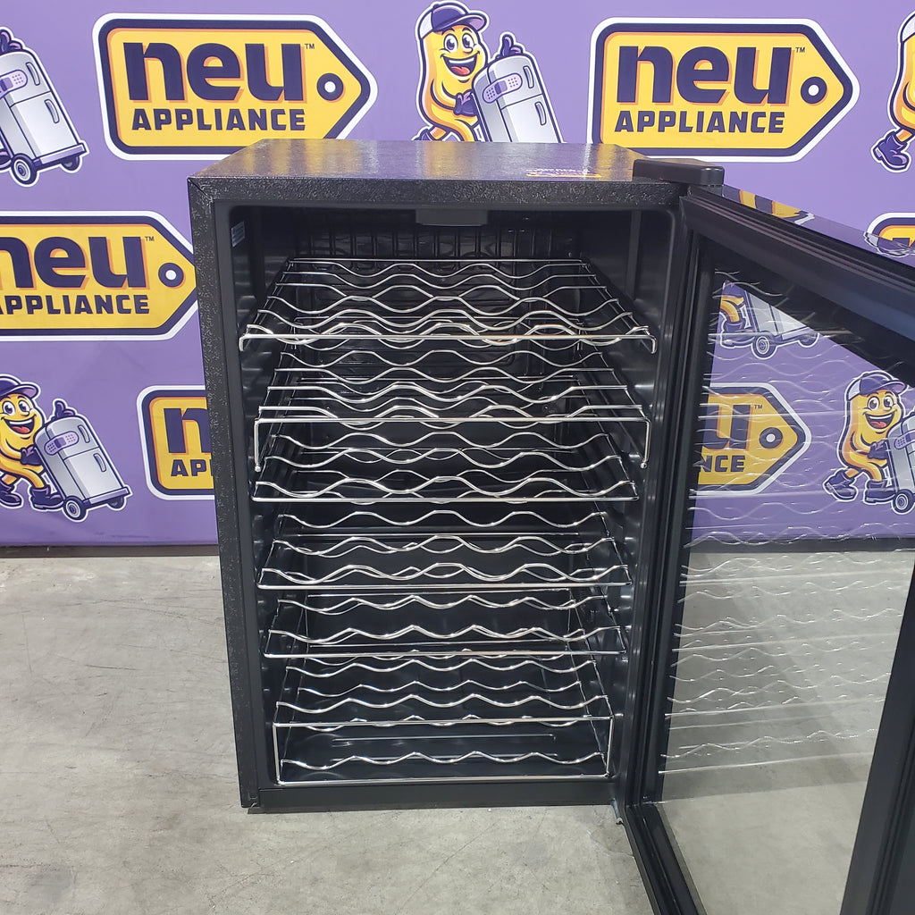 SIMLIFE 20.3in. Digital Control 45-Bottle Wine Cooler in Black,Cellar Cooling Unit,Undercounter/ Freestanding,Adjustable Shelves 25133SD520 - WC-145 - Scratch & Dent (Minor)