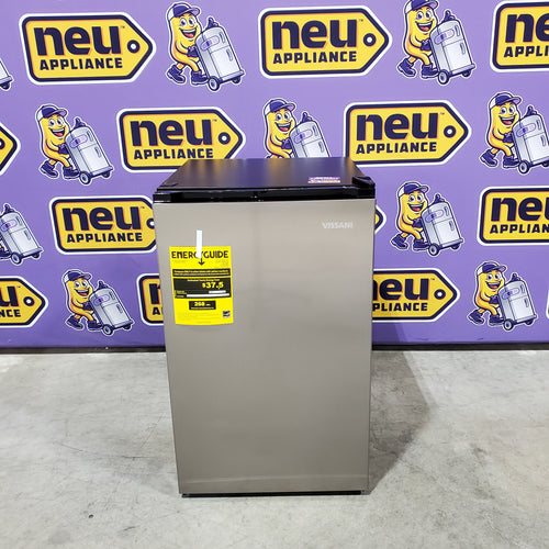 Vissani 4.3 cu. ft. Mini Refrigerator in Stainless Steel, ENERGY STAR SA320 - HVAR43GSE - New in Box