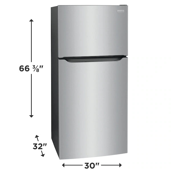 Frigidaire 30" Wide 20.0 Cu. Ft. Top Freezer Refrigerator in Stainless Steel LFTR2045VF - Scratch & Dent (Minor)