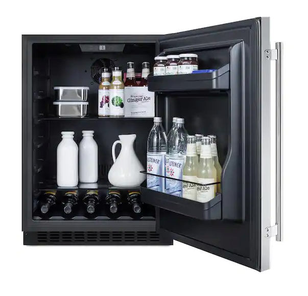Pictures of Summit 24 in. 4.8 cu. ft. Freezerless Counter Depth Mini Refrigerator in Stainless Steel - Neu Appliance Outlet - Discount Appliance Outlet in Austin, Tx