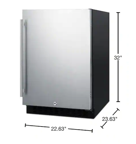 Pictures of Summit 24 in. 4.8 cu. ft. Freezerless Counter Depth Mini Refrigerator in Stainless Steel - Neu Appliance Outlet - Discount Appliance Outlet in Austin, Tx