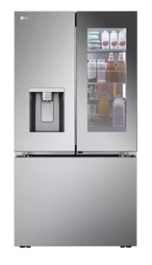 Pictures of LG 26 cu. ft. Counter-Depth French Door Refrigerator in Stainless Steel with Mirror InstaView™ LRYKC2606S - Open Box - Neu Appliance Outlet - Discount Appliance Outlet in Austin, Tx