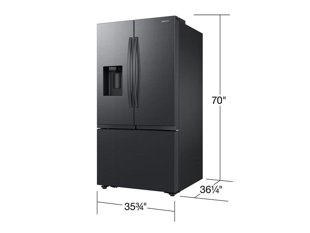 Pictures of Samsung 3-Door French Door in Matte Black Steel 4SD410 - RF32CG5400MTAA - Scratch & Dent (Minor) - Neu Appliance Outlet - Discount Appliance Outlet in Austin, Tx