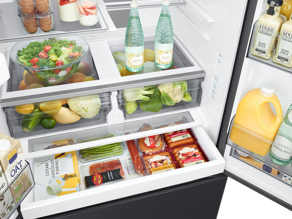 Pictures of Samsung 3-Door French Door in Matte Black Steel 4SD410 - RF32CG5400MTAA - Scratch & Dent (Minor) - Neu Appliance Outlet - Discount Appliance Outlet in Austin, Tx