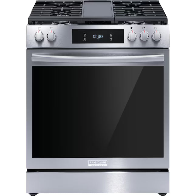 Frigidaire Gallery 6 cu. ft. 5 Burner Slide-In Gas Range with Total Convection and Air Fry in Smudge Proof Stainless Steel 20531SD490 - GCFG3060BF - Scratch & Dent (Minor)