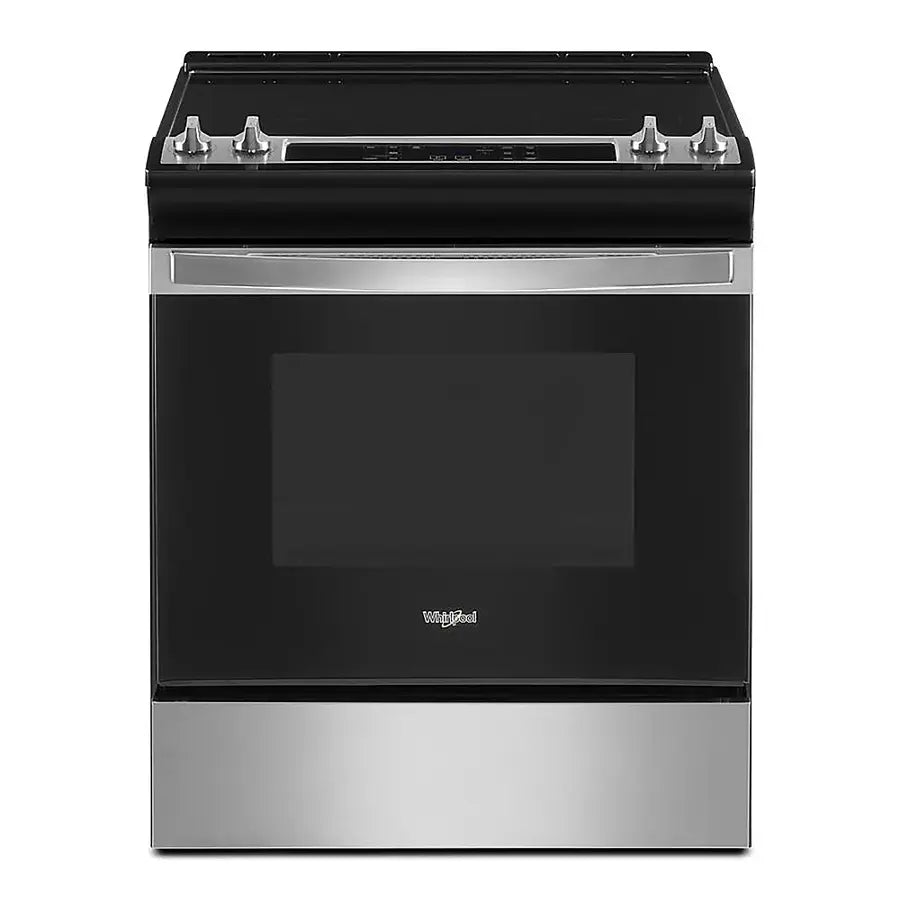 Pictures of Whirlpool 4.8 Cu. Ft. Slide-In Electric Range with Frozen Bake™ Technology in Stainless Steel WEE515S0LS - Scratch & Dent (Minor) - Neu Appliance Outlet - Discount Appliance Outlet in Austin, Tx