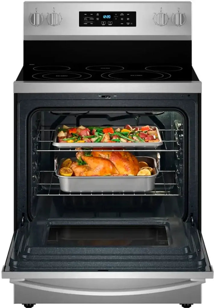 Pictures of Whirlpool Energy Star 30" Electric Range with Air Cooking Technology, No Preheat Air Fry, Air Baking and Self Clean WFES5030RZ - Scratch and Dent (Minor) - Neu Appliance Outlet - Discount Appliance Outlet in Austin, Tx