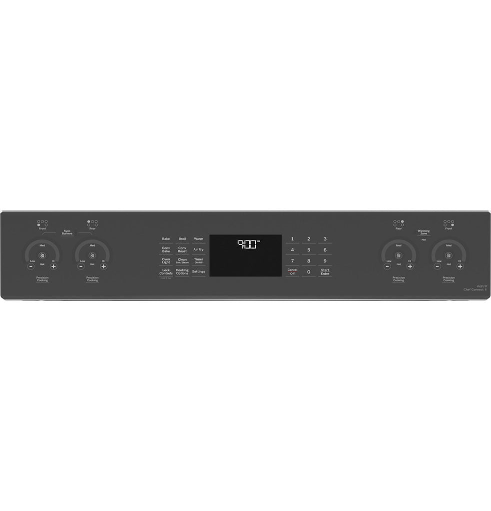 Pictures of GE Profile™ Fingerprint Resistant Stainless 30" Smart Slide-In Front-Control Induction and Convection Range with No Preheat Air Fry PHS930YPFS - New in Box - Neu Appliance Outlet - Discount Appliance Outlet in Austin, Tx