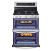 LG 6.9 cu. ft. Smart Gas Double Oven Freestanding Range with ProBake Convection®, Air Fry & Air Sous Vide LDGL6924S - Scratch & Dent (Minor)