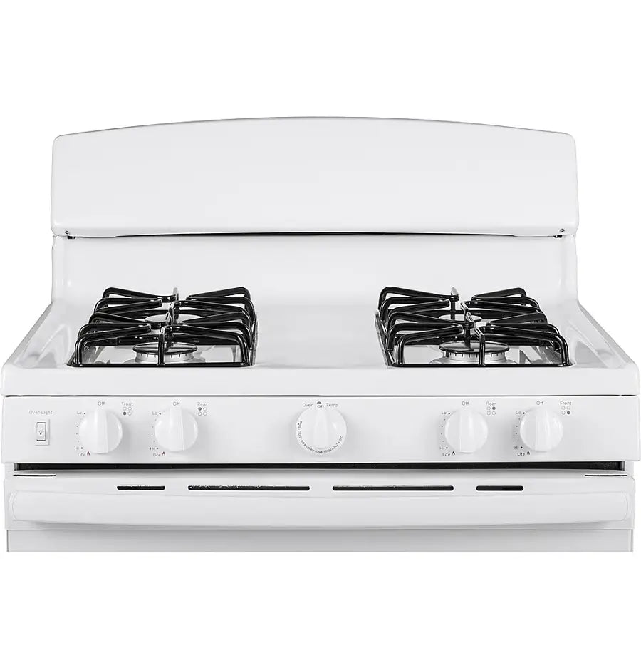 Pictures of GE® 4.8 cu. ft. Free-Standing Gas Range in White JGBS30DEKWW - New in Box - Neu Appliance Outlet - Discount Appliance Outlet in Austin, Tx