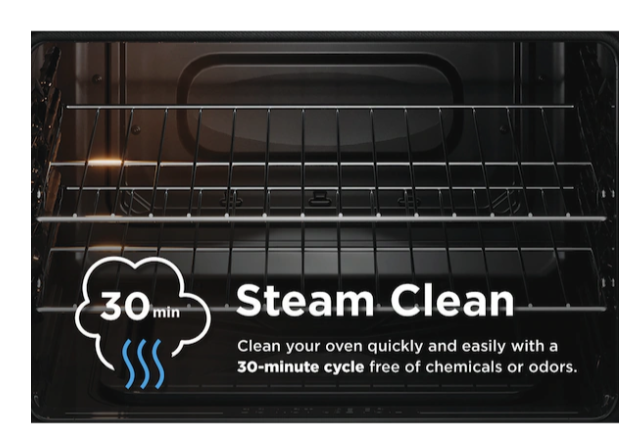 Frigidaire 5 Burner Freestanding Gas Range in Stainless Steel with Quick Boil and Steam Clean 20531SD513 - FCRG3062AS - Open Box