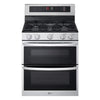 LG 6.9 cu. ft. Smart Gas Double Oven Freestanding Range with ProBake Convection®, Air Fry & Air Sous Vide LDGL6924S - Scratch & Dent (Minor)