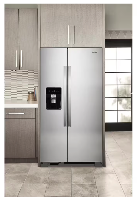 Pictures of Whirlpool 24.6 cu. ft. Side By Side Refrigerator With Ice Maker in Stainless Steel WRS315SDHM - Scratch & Dent (Minor) - Neu Appliance Outlet - Discount Appliance Outlet in Austin, Tx
