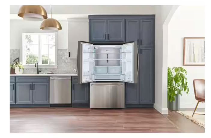 Pictures of LG 27 cu. ft. Smart Counter-Depth MAX™ French Door Refrigerator with Linear Cooling™ and Internal Water Dispenser LRFLC2706S - Scratch & Dent (Minor) - Neu Appliance Outlet - Discount Appliance Outlet in Austin, Tx