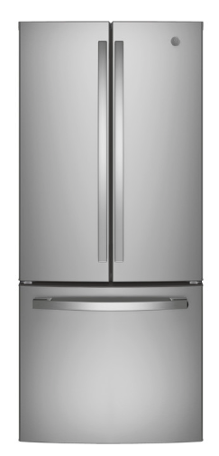 Pictures of GE® ENERGY STAR® 30" Wide 20.8 Cu. Ft. French-Door Refrigerator with Icemaker and Advanced Water Filtration GNE21FYKFS - Scratch & Dent (Minor) - Neu Appliance Outlet - Discount Appliance Outlet in Austin, Tx
