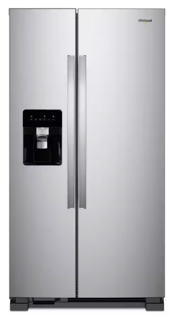Pictures of Whirlpool 24.6 cu. ft. Side By Side Refrigerator With Ice Maker in Stainless Steel WRS315SDHM - Scratch & Dent (Minor) - Neu Appliance Outlet - Discount Appliance Outlet in Austin, Tx