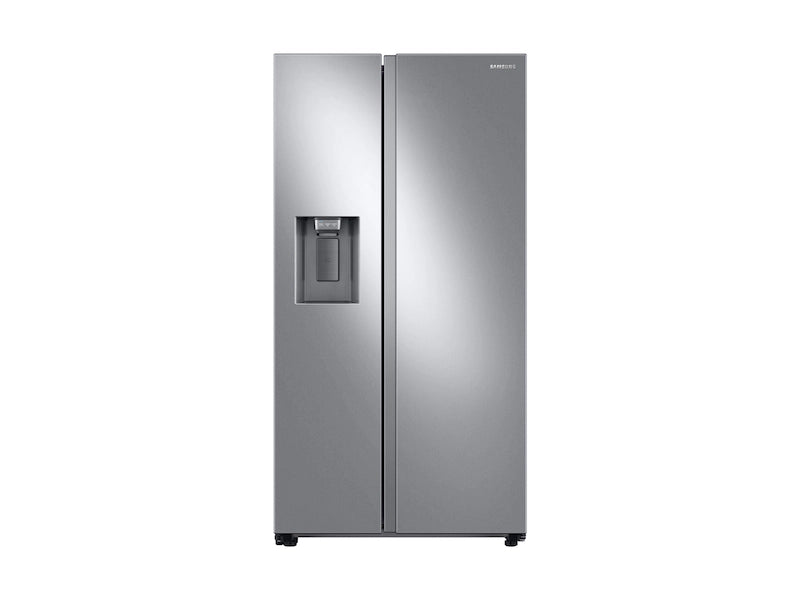 Samsung 27.4-cu ft Side-by-Side Refrigerator with Ice Maker in Fingerprint Resistant Stainless Steel 25136SD638 - RS27T5200SR - Scratch & Dent (Moderate)