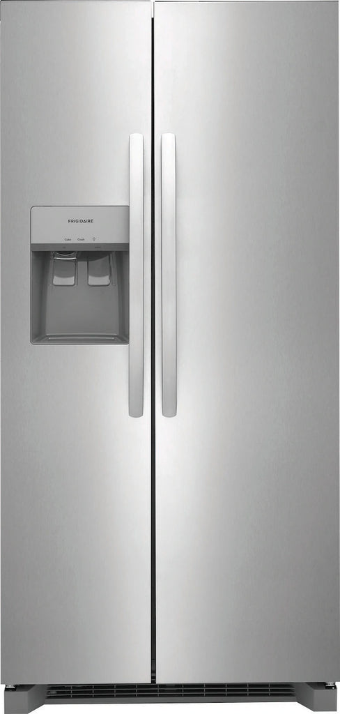 Pictures of Frigidaire 33" Wide 22.3 cu. ft. ENERGY STAR Side by Side Refrigerator Stainless Steel with Exterior Water and Ice Dispenser FRSS2323AS - New in Box - Neu Appliance Outlet - Discount Appliance Outlet in Austin, Tx