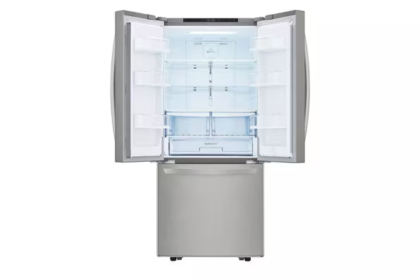 LG 22 cu. ft. 30-inch Wide French Door Refrigerator in Stainless Steel LFCS22520S - Scratch & Dent (Moderate)