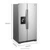 Pictures of Whirlpool Side By Side 36 In. Wide Refrigerator with Can Caddy and Frameless Glass Shelves WRS325SDHZ - Scratch and Dent (Minor) - Neu Appliance Outlet - Discount Appliance Outlet in Austin, Tx