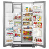 Pictures of Whirlpool 33 Inch Wide Side by Side 21 Cu. Ft. Refrigerator with Can Caddy and Frameless Glass Shelves in Fingerprint Resistant Stainless Steel WRS321SDHZ - Scratch and Dent (Minor) - Neu Appliance Outlet - Discount Appliance Outlet in Austin, Tx