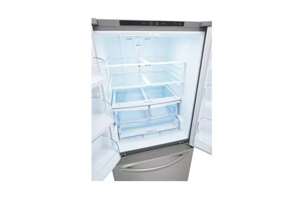 LG 22 cu. ft. 30-inch Wide French Door Refrigerator in Stainless Steel LFCS22520S - Scratch & Dent (Moderate)