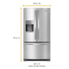 Pictures of Whirlpool 36-inch 25 cu. ft. Wide French Door Refrigerator WRF555SDFZ Scratch & Dent - Minor - Neu Appliance Outlet - Discount Appliance Outlet in Austin, Tx