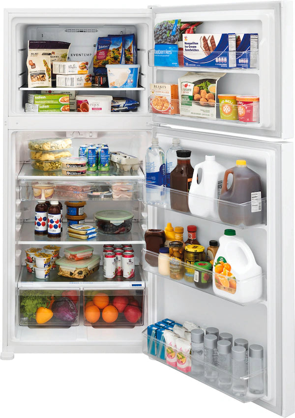 Frigidaire 20 Cu. Ft. Garage Ready Top Freezer Refrigerator in White 22121492 - FFTR2045VW - Scratch & Dent (Minor)