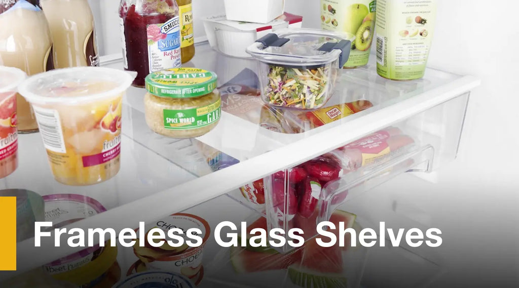Pictures of Whirlpool 33" Wide Top Freezer 20.5 cu ft Refrigerator with Ice Maker and Frameless Glass Shelves and Flexi-Slide Bin WRT311FZDW - Open Box - Neu Appliance Outlet - Discount Appliance Outlet in Austin, Tx