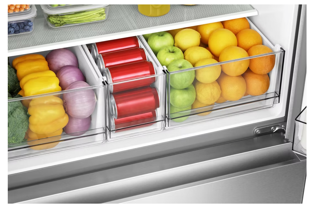 Pictures of Hisense Stainless Steel PureFlat 25.6-cu ft 4-Door Smart French Door ENERGY STAR Refrigerator with Ice Maker, Water and Ice Dispenser HRM260N6TSE - Scratch & Dent (Minor) - Neu Appliance Outlet - Discount Appliance Outlet in Austin, Tx
