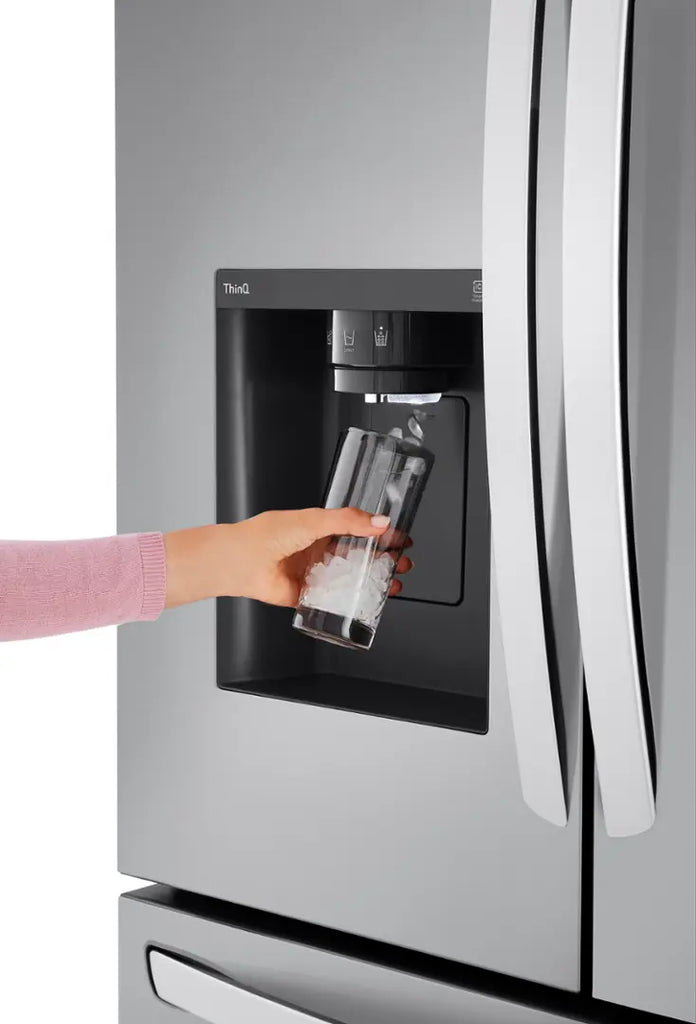 Pictures of LG 26 cu ft ENERGY STAR Counter-depth Smart French Door Refrigerator in Fingerprint Resistant Stainless Steel with Dual Ice Maker 3SD670 - LRFXC2606S - Open Box - Neu Appliance Outlet - Discount Appliance Outlet in Austin, Tx