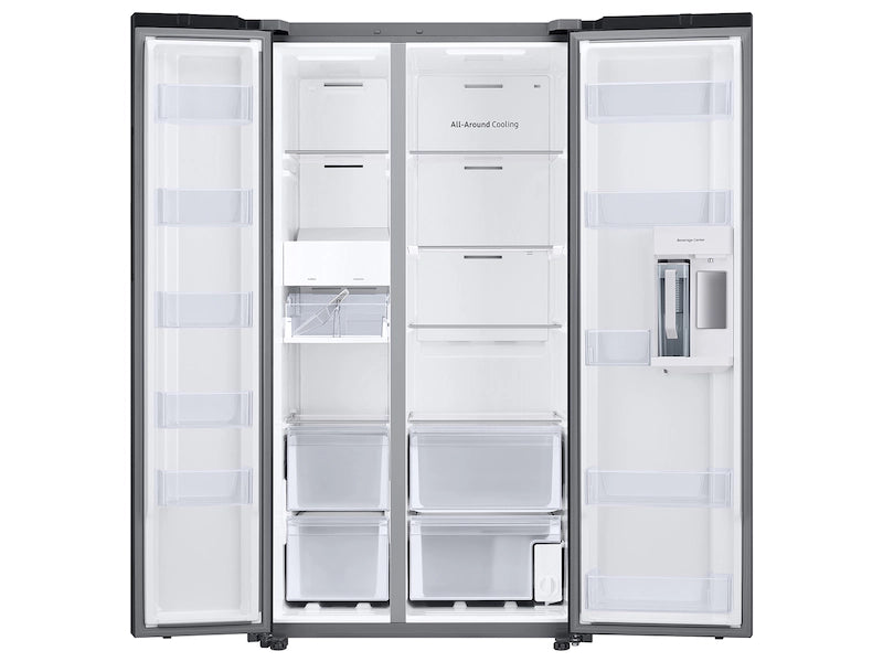 Pictures of Samsung Stainless Steel Bespoke Side-by-Side 28 cu. ft. Refrigerator with Beverage Center™ and Auto Fill Water Pitcher RS28CB7600QLAA - Scratch & Dent (Minor) - Neu Appliance Outlet - Discount Appliance Outlet in Austin, Tx