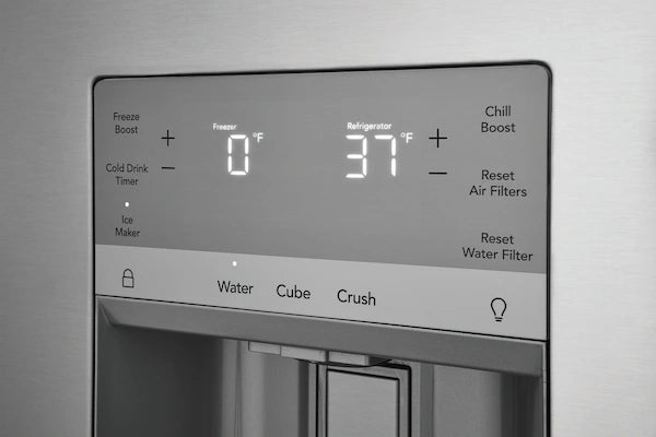 Pictures of Frigidaire 27.8-cu ft French Door Refrigerator with Dual Ice Maker (Fingerprint Resistant Stainless Steel) ENERGY STAR GRFS2853AF - Scratch & Dent (Moderate) - Neu Appliance Outlet - Discount Appliance Outlet in Austin, Tx