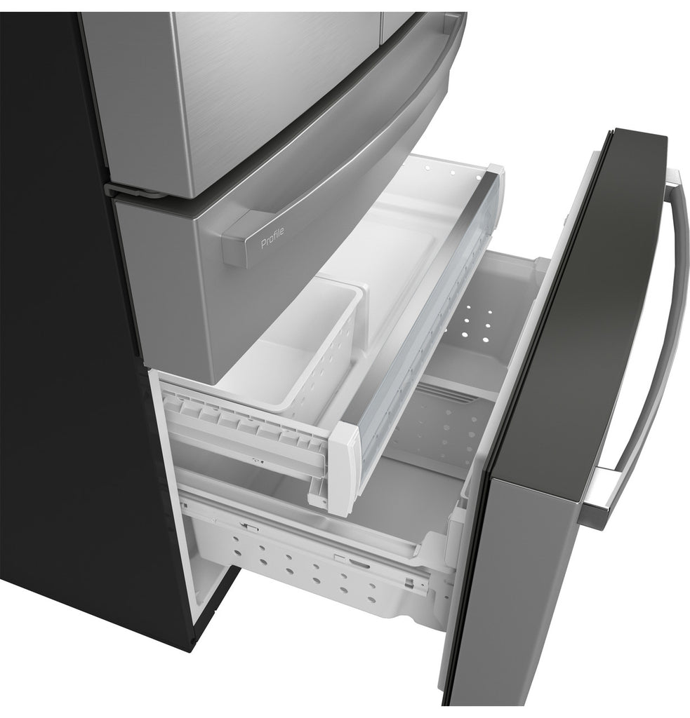 Pictures of GE Profile™ ENERGY STAR® 29 Cu. Ft. Smart Fingerprint Resistant 4-Door French-Door Refrigerator with Door In Door PGD29BYTFS - New in Box - Neu Appliance Outlet - Discount Appliance Outlet in Austin, Tx