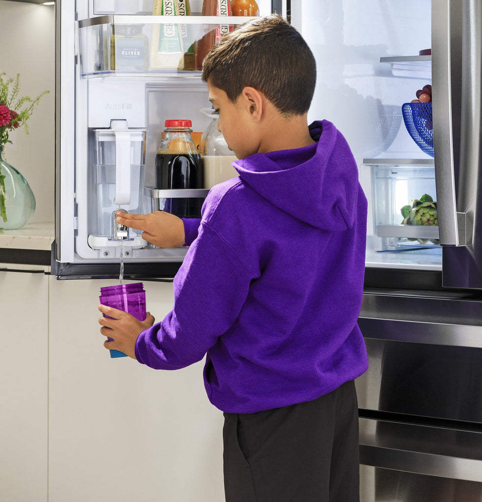 Pictures of GE Profile™ ENERGY STAR® 29 Cu. Ft. Smart Fingerprint Resistant 4-Door French-Door Refrigerator with Door In Door PGD29BYTFS - New in Box - Neu Appliance Outlet - Discount Appliance Outlet in Austin, Tx
