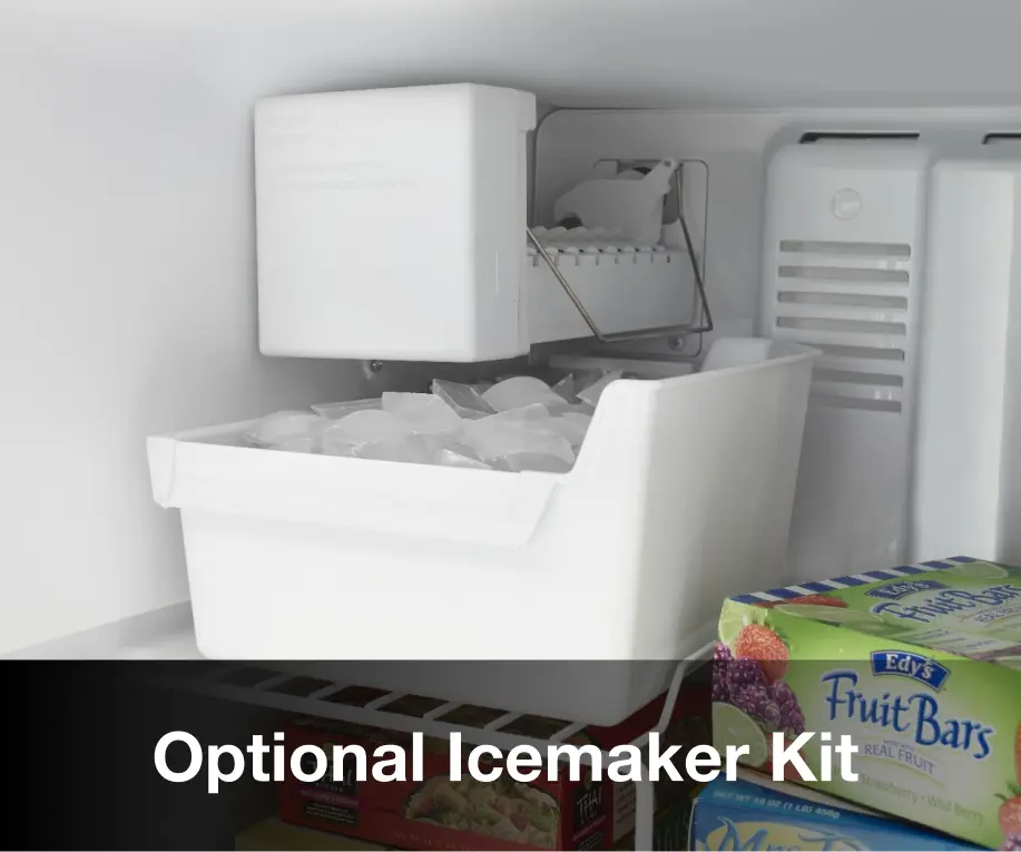 Pictures of Whirlpool 33" Wide Top Freezer 20.5 cu ft Refrigerator with Ice Maker and Frameless Glass Shelves and Flexi-Slide Bin WRT311FZDW - Open Box - Neu Appliance Outlet - Discount Appliance Outlet in Austin, Tx